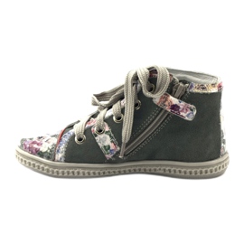 Bottes, chaussures pour enfants avec strass Bartek 87254 rose gris 2