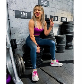 Kylie Chaussures de sport classiques blanche rose 1