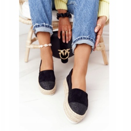 S.Barski Espadrilles Sur La Plateforme De Paille S. Bararski Noir le noir 1