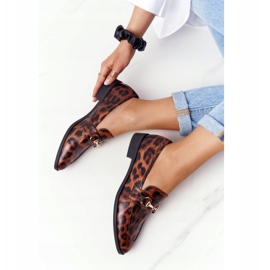 S.Barski Mocassins élégants pour femmes S. Barski Leopard brun 1