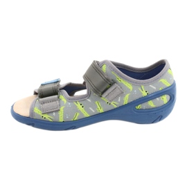 Befado chaussures pour enfants pu 065X159 bleu gris multicolore 2 Befado chaussures pour enfants pu 065X159 bleu gris multicolore 2