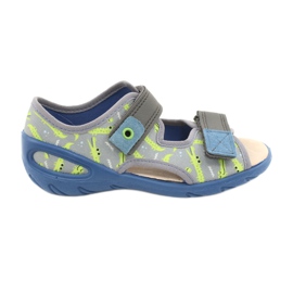 Befado chaussures pour enfants pu 065X159 bleu gris multicolore 1