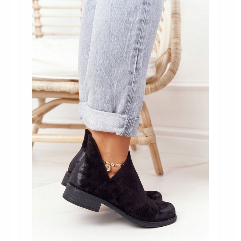 PS1 Boots femme Hillary noires à découpes le noir 2 PS1 Boots femme Hillary noires à découpes le noir 2