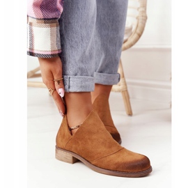 PS1 Boots femme à découpes Camel Hillary brun 5