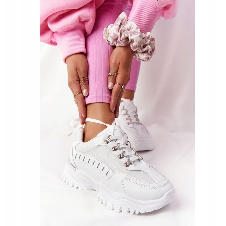 PS1 Sneakers Femme Grande Semelle Blanches Good Mood 1