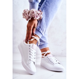 Baskets Femme Big Star HH274073 Blanc et Rose blanche 2