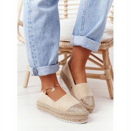 S.Barski Espadrilles Sur La Paille Plateforme S. Barski Beige 1