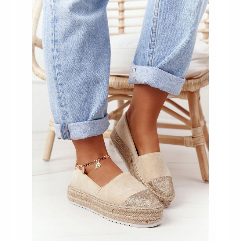 S.Barski Espadrilles Sur La Paille Plateforme S. Barski Beige 1