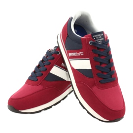Chaussures de sport pour hommes American club RH14 blanche rouge bleu marin 4 Chaussures de sport pour hommes American club RH14 blanche rouge bleu marin 4