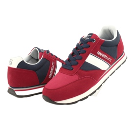Chaussures de sport pour hommes American club RH14 blanche rouge bleu marin 3 Chaussures de sport pour hommes American club RH14 blanche rouge bleu marin 3