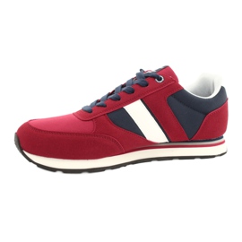 Chaussures de sport pour hommes American club RH14 blanc rouge bleu marine 1