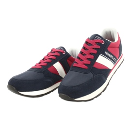Chaussures de sport pour hommes American club RH14 blanc rouge bleu marine 2