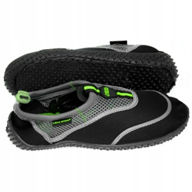 Chaussures de plage AQUA-SPEED noir, gris, citron vert 5A le noir 1