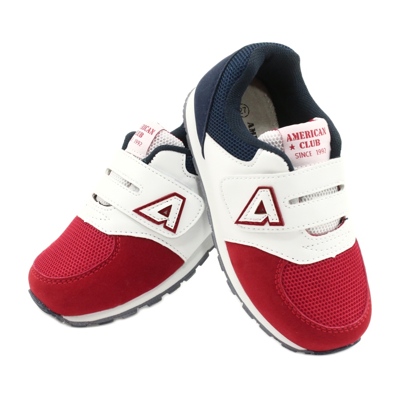 American Club Chaussures de sport pour enfants Insérer en cuir BS01 BS02 Rouge multicolore 3 American Club Chaussures de sport pour enfants Insérer en cuir BS01 BS02 Rouge multicolore 3