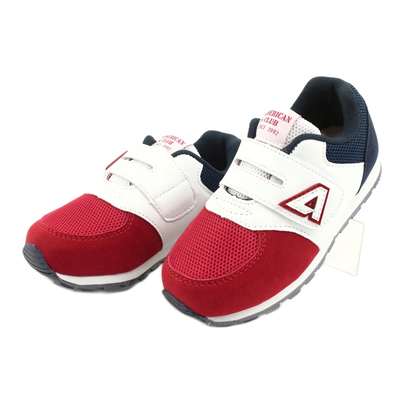 American Club Chaussures de sport pour enfants Insérer en cuir BS01 BS02 Rouge multicolore 1 American Club Chaussures de sport pour enfants Insérer en cuir BS01 BS02 Rouge multicolore 1