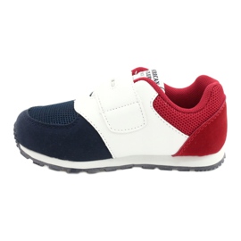 American Club Chaussures de sport pour enfants Insérer en cuir BS01 BS02 Navy blanche 1