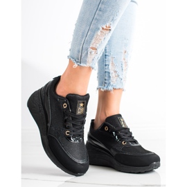 SHELOVET Baskets noires classiques le noir 2