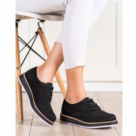 Renda Chaussures classiques sur la plate-forme le noir 2