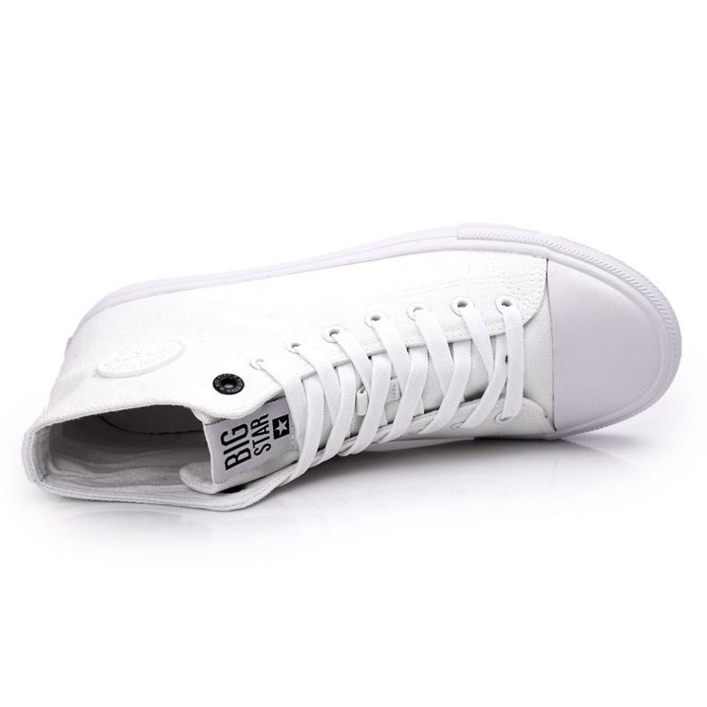 Baskets montantes classiques pour hommes Big Star FF174551 Blanc blanche 2 Baskets montantes classiques pour hommes Big Star FF174551 Blanc blanche 2