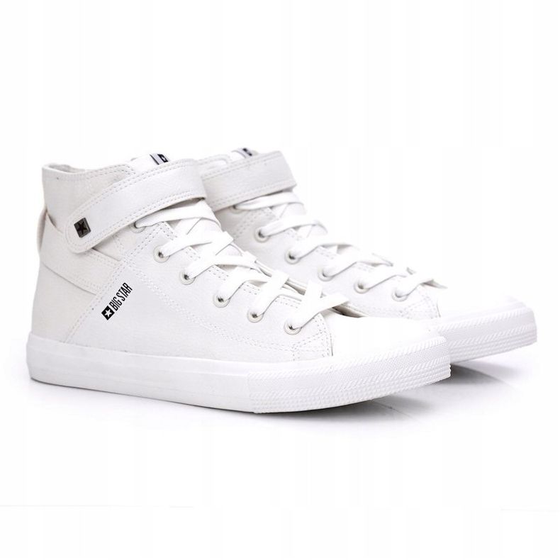 Baskets montantes pour hommes Big Star Blanc Y174024 blanche 1