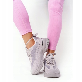 PS1 Sneakers Femme Grande Semelle Gris Good Mood 2