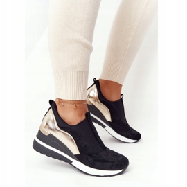 Vinceza 10593 Baskets Compensées Noir-Or le noir vert 6