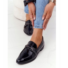 S.Barski Mocassins Elégants Femme S. Barski Laqué Noir 1