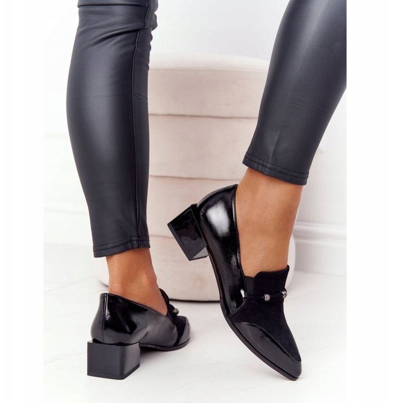 Escarpins élégants à talons hauts S.Barski Premium Black noir 2