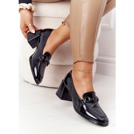 Escarpins élégants à talons hauts S.Barski Premium Black le noir 1