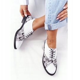 PV3 Chaussures Femme Visconi Cuir 7439294 Blanc-Noir blanche le noir 1