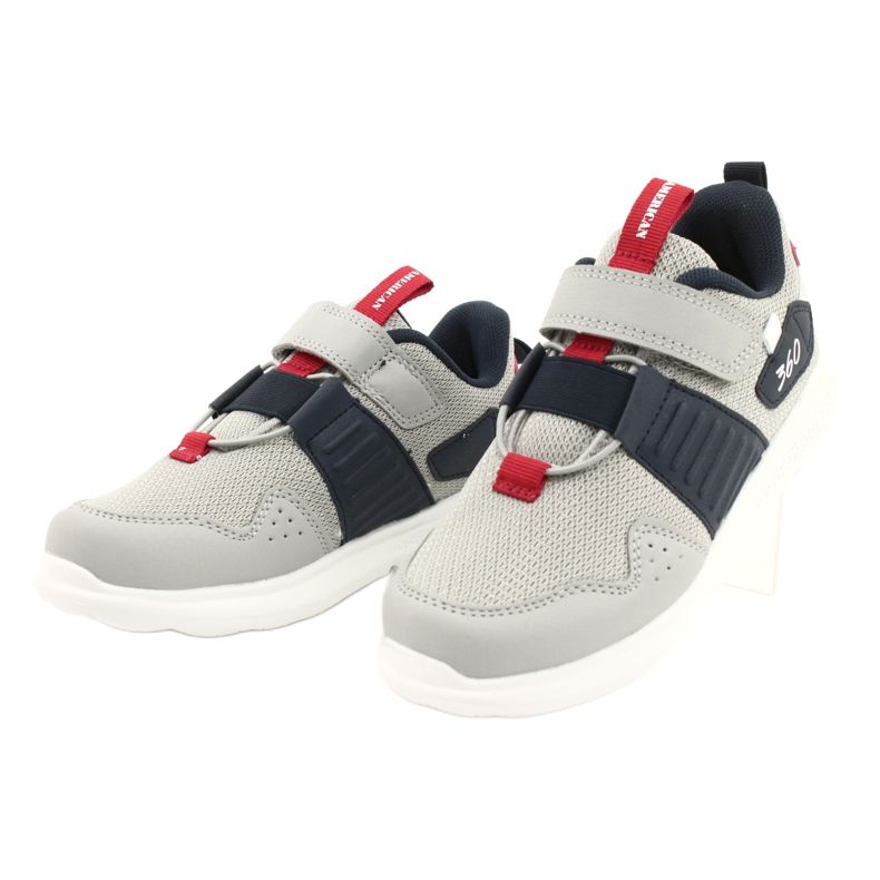 American Club AA06 chaussures de sport à semelle intérieure en cuir gris 2 American Club AA06 chaussures de sport à semelle intérieure en cuir gris 2