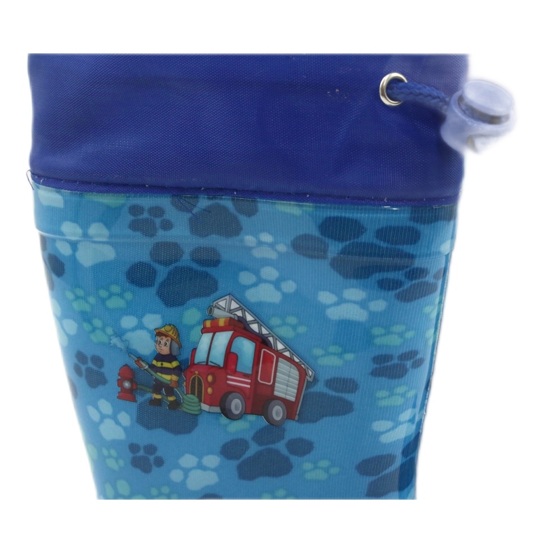 American Club Galoches Pompier Bleu Américain KAL04 rouge 5