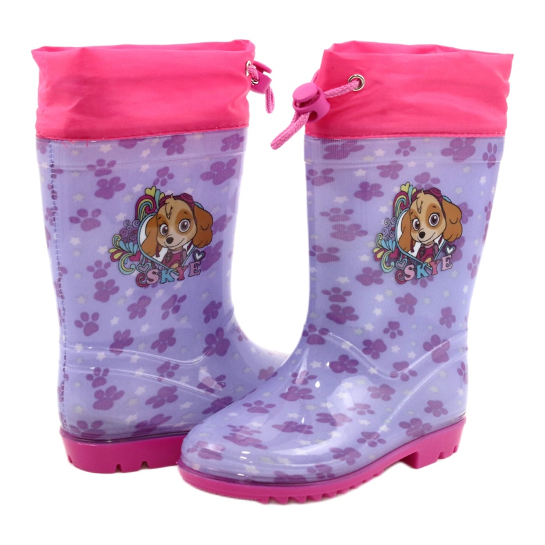 American Club Bottes en Caoutchouc Lavande Américaine SKYE KAL04 violet rose 2