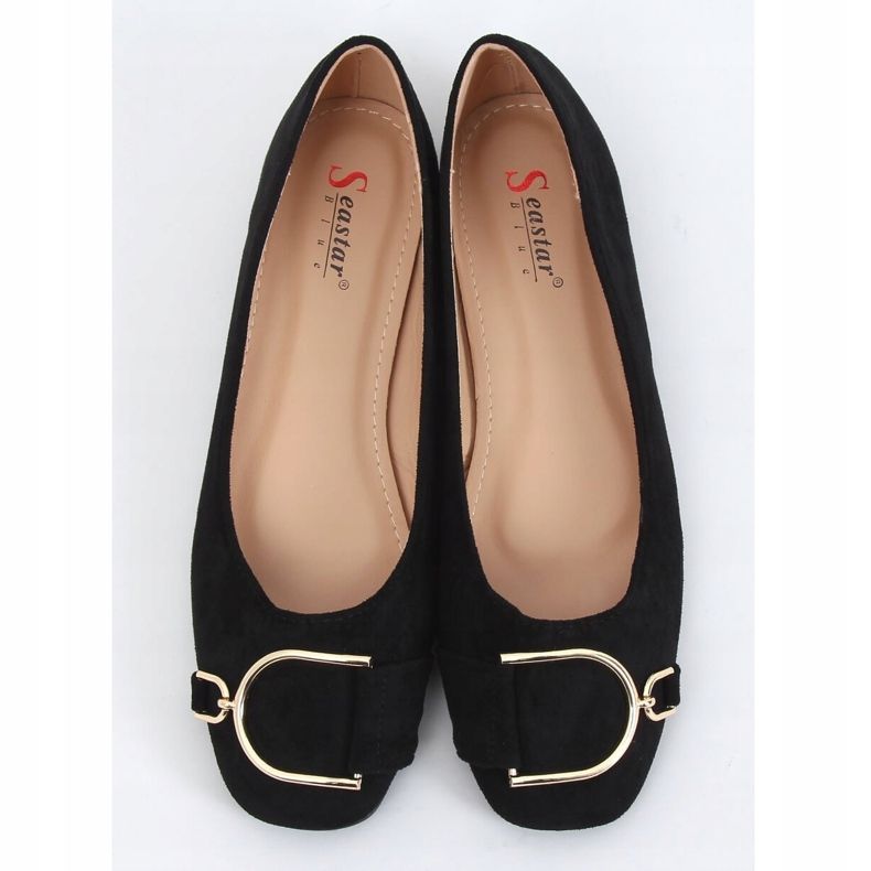 Ballerines élégantes noires pour femmes LK47P Noir 1