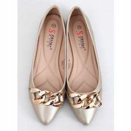 Ballerines avec une chaîne or CD82P Or d'or 1