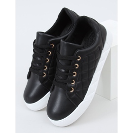 Baskets matelassées noires pour femmes BL232P Noir le noir 1