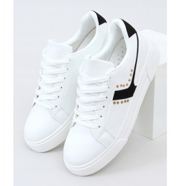 Baskets femme blanches 1063 Noir le noir 1