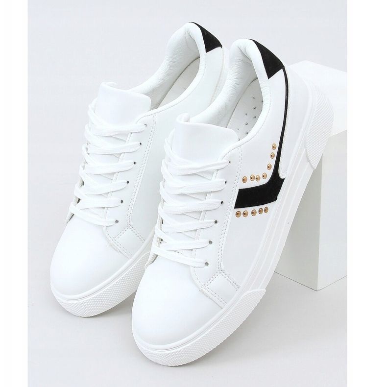 Baskets femme blanches 1063 Noir 1