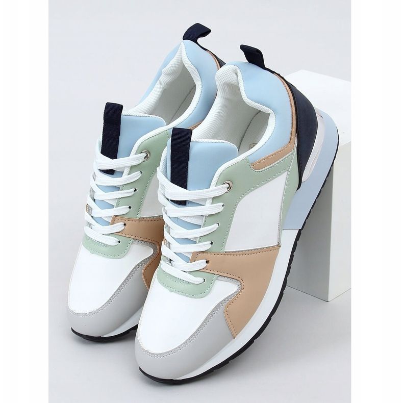 Chaussures de sport multicolores B0-671 Bleu 1