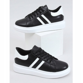 Baskets femme noires VL139P NOIR / BLANC blanche le noir 1