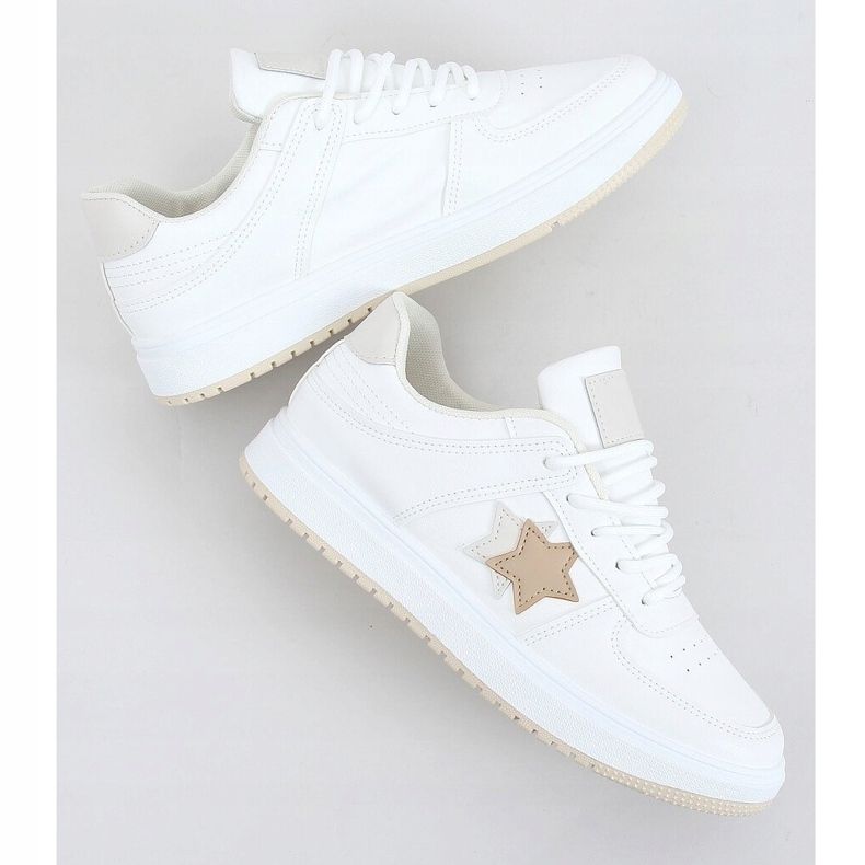 Baskets écru femme BL229P Beige 1