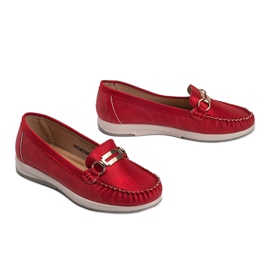Mocassins Devin rouge brillant 1