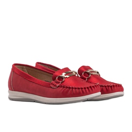 Mocassins Devin rouge brillant 2