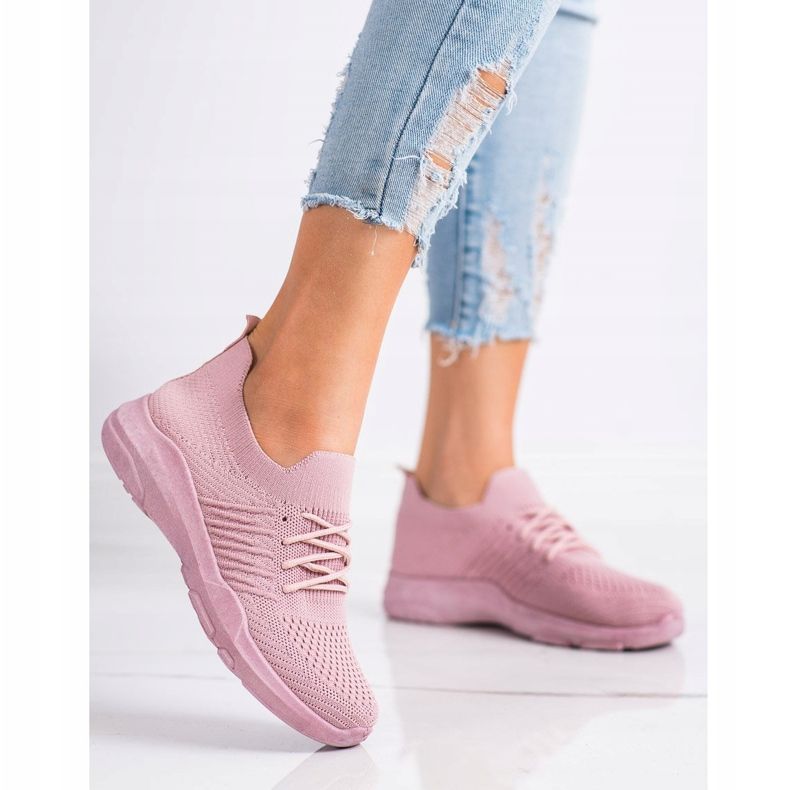 SHELOVET Chaussures de sport roses confortables 1 SHELOVET Chaussures de sport roses confortables 1