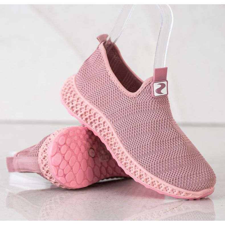 SHELOVET Slipons Ajourés Printemps rose 1