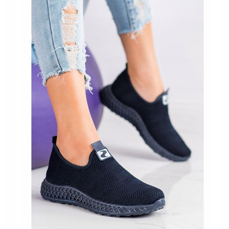 SHELOVET Slipons Ajourés Printemps bleu 1