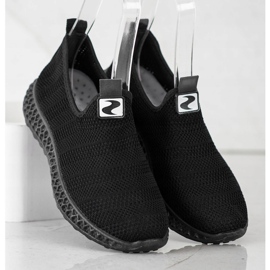 SHELOVET Slipons Ajourés Printemps le noir 2