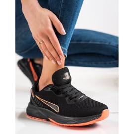 Mckeylor Chaussures de sport à lacets le noir orange 2