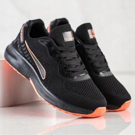 Mckeylor Chaussures de sport à lacets noir orange 1