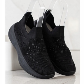 Renda Baskets noires à cristaux 2